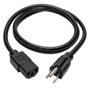 Cable de Corriente 10A con Conector IEC C13 para PC, Monitor e Impresora – B0000315