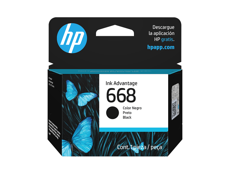 HP - 668 - Ink cartridge - Black - Original Ink Advantage Cartrid