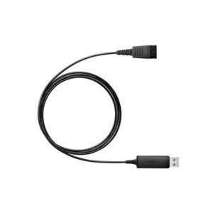 Jabra Link 230 – Adaptador USB-A a QD para Auriculares Profesionales con DSP – 230-09