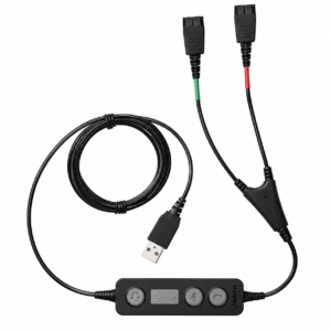 Jabra Link 265 – Adaptador USB para Entrenamiento y Supervisión con Doble Conexión QD – 265-09