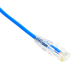 PATCH CORD 28AWG SLIM CAT6A AZUL 50FT