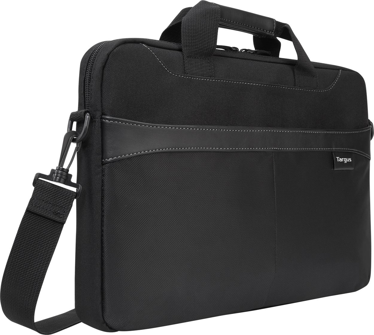 TARGUS 15.6" BUSINESS CASUAL SLIM BRIEFCASE, BLACK