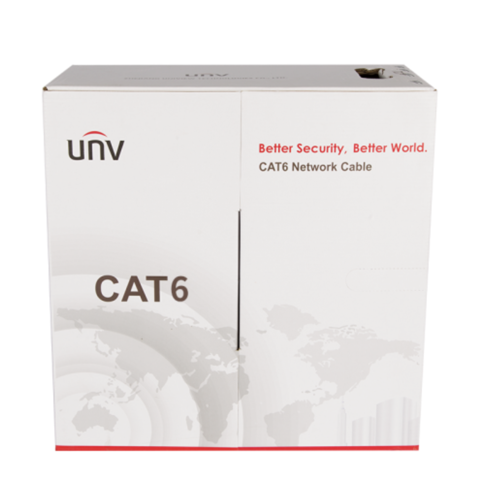 UNIVIEW CAT6 305M UTP NETWORK CABLE (OFC 0.57MM BLUE) AWG 23 SOLID-BARE COPPER - UL