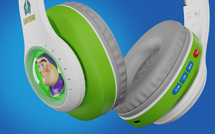 Xtech - Headphones with microphone - Wireless - Disney TS Buzz 3D XTH-D381TS - Imagen 4