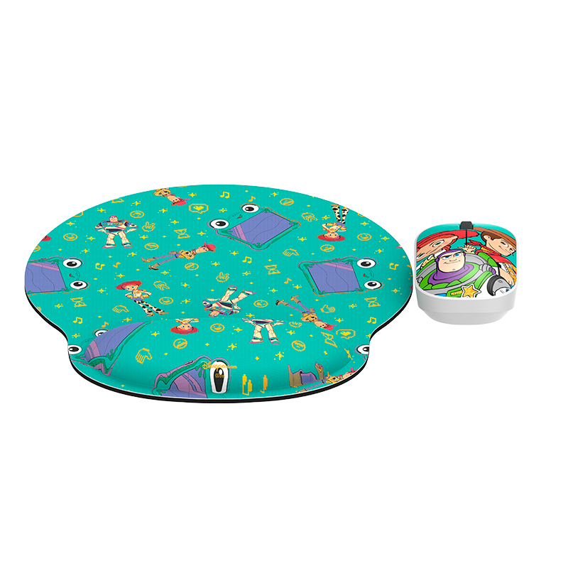 Xtech - Mouse and mouse pad kit - 2.4 GHz - Wireless - Toy Story - w/ wrist rest XTM-DKT5TS