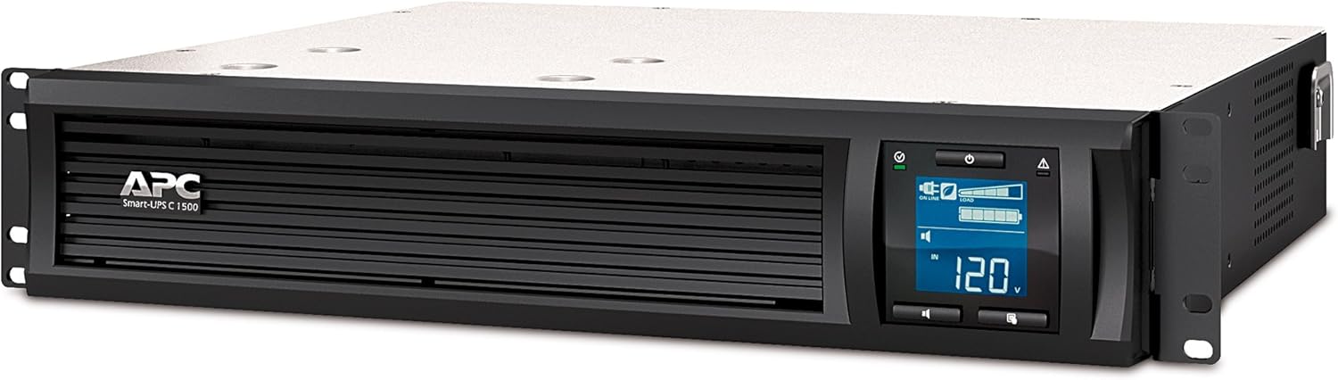 APC Smart-UPS C SMC1500-2UC - UPS (montaje en bastidor) - CA 120 V - 900 vatios - 1440 VA - USB, serial - conectores de salida: 6 - 2U - negro - con APC SmartConnect - para P/N: SCL500RM1UC, SCL500RM1 - Imagen 2