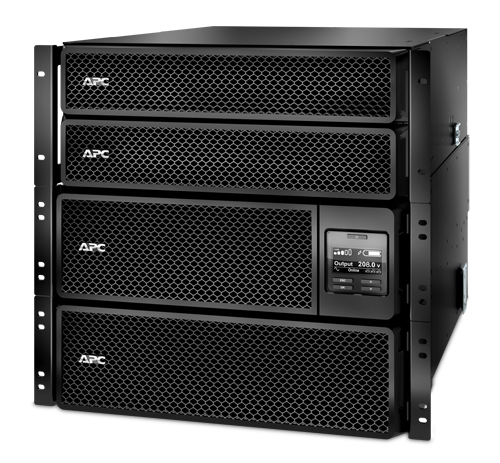 APC Smart-UPS SRT 10000VA RM - UPS (montaje en bastidor) - CA 208 V - 10 kW - 10000 VA - Ethernet 10/100, USB - conectores de salida: 10 - 10U - 19" - negro - con Transformador reductor de 208/240 V a