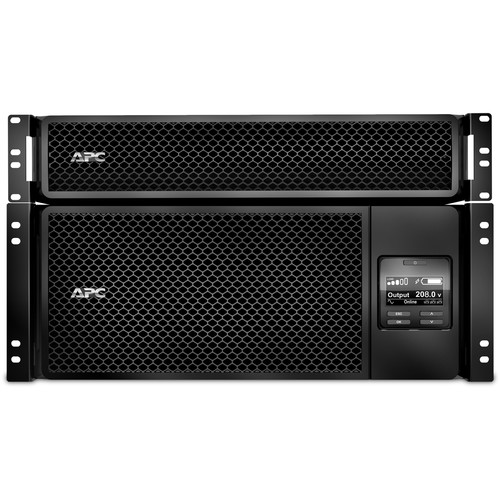 APC Smart-UPS SRT 6000VA RM - UPS (montaje en bastidor) - CA 208 V - 6000 vatios - 6000 VA - Ethernet 10/100, USB - conectores de salida: 17 - 6U - negro - con Transformador reductor de 208/240 V a 12