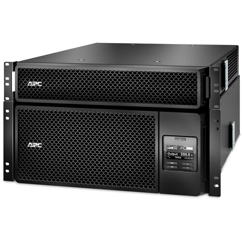 APC Smart-UPS SRT 6000VA RM - UPS (montaje en bastidor) - CA 208 V - 6000 vatios - 6000 VA - Ethernet 10/100, USB - conectores de salida: 17 - 6U - negro - con Transformador reductor de 208/240 V a 12 - Imagen 2