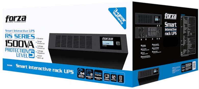 Forza - UPS - Line interactive - 900 Watt - 1500 VA - AC 110/120 V - Rack - Imagen 5