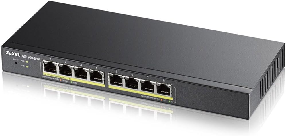 ZyXEL - Switch - 8 - GS1900-8HP REV 03F
