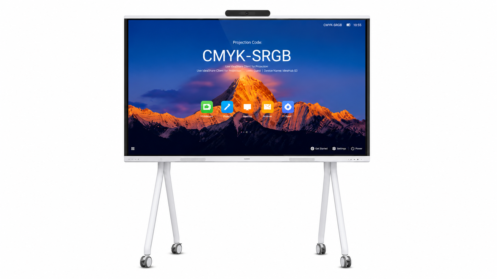 HUAWEI IdeaHub S3,IHS3-65SA,Intelligent Collaboration Device 65-inch infrared screen,Jade white,overseas - Imagen 2