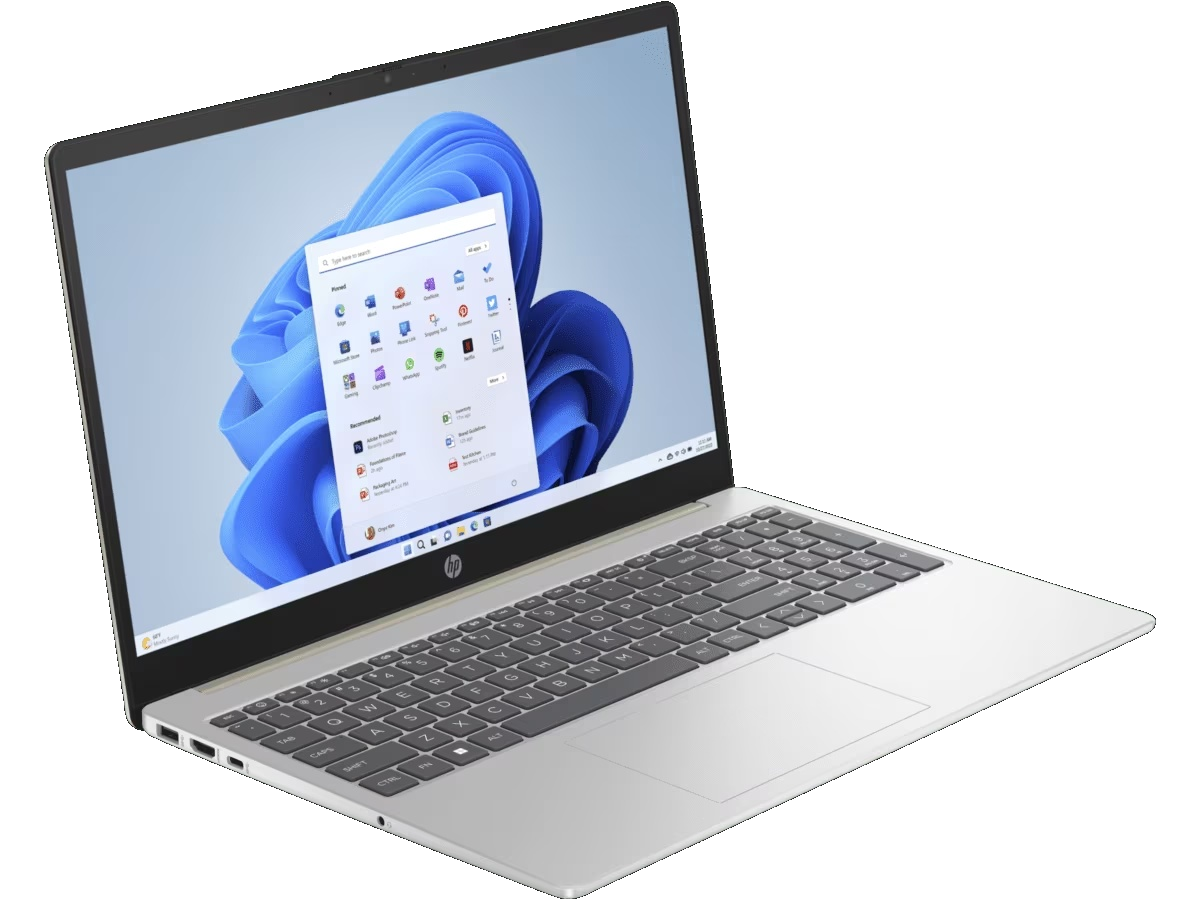 HP 15-fc0353la - Notebook - 15.6" - 1920 x 1080 - AMD Ryzen 5 7530U / 4.5 GHz - 8 GB - DDR4 SDRAM - 512 GB SSD - AMD Radeon Graphics - Windows 11 Home - Silver - Spanish - 1-year warranty - Imagen 3