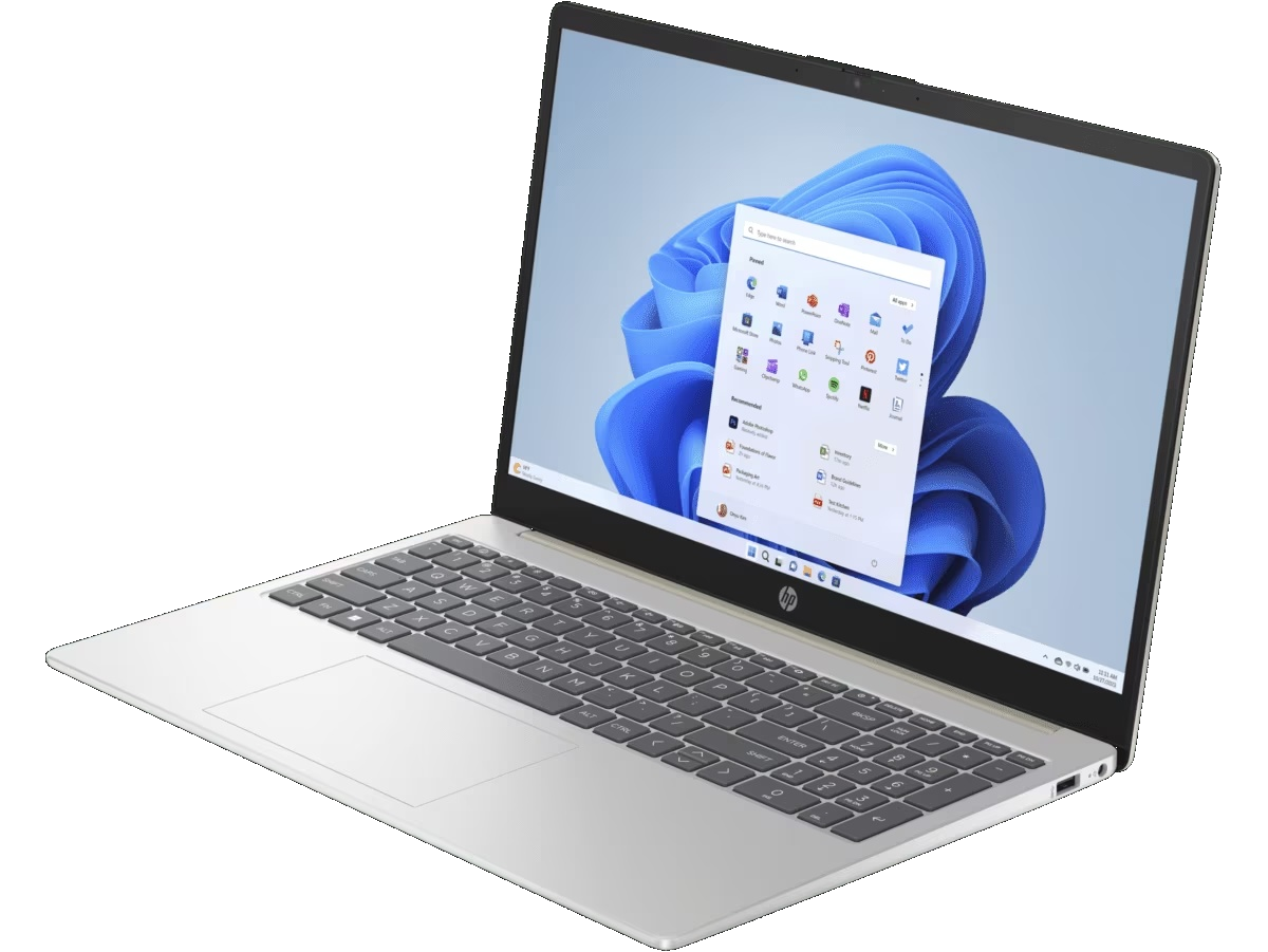 HP 15-fc0353la - Notebook - 15.6" - 1920 x 1080 - AMD Ryzen 5 7530U / 4.5 GHz - 8 GB - DDR4 SDRAM - 512 GB SSD - AMD Radeon Graphics - Windows 11 Home - Silver - Spanish - 1-year warranty - Imagen 2