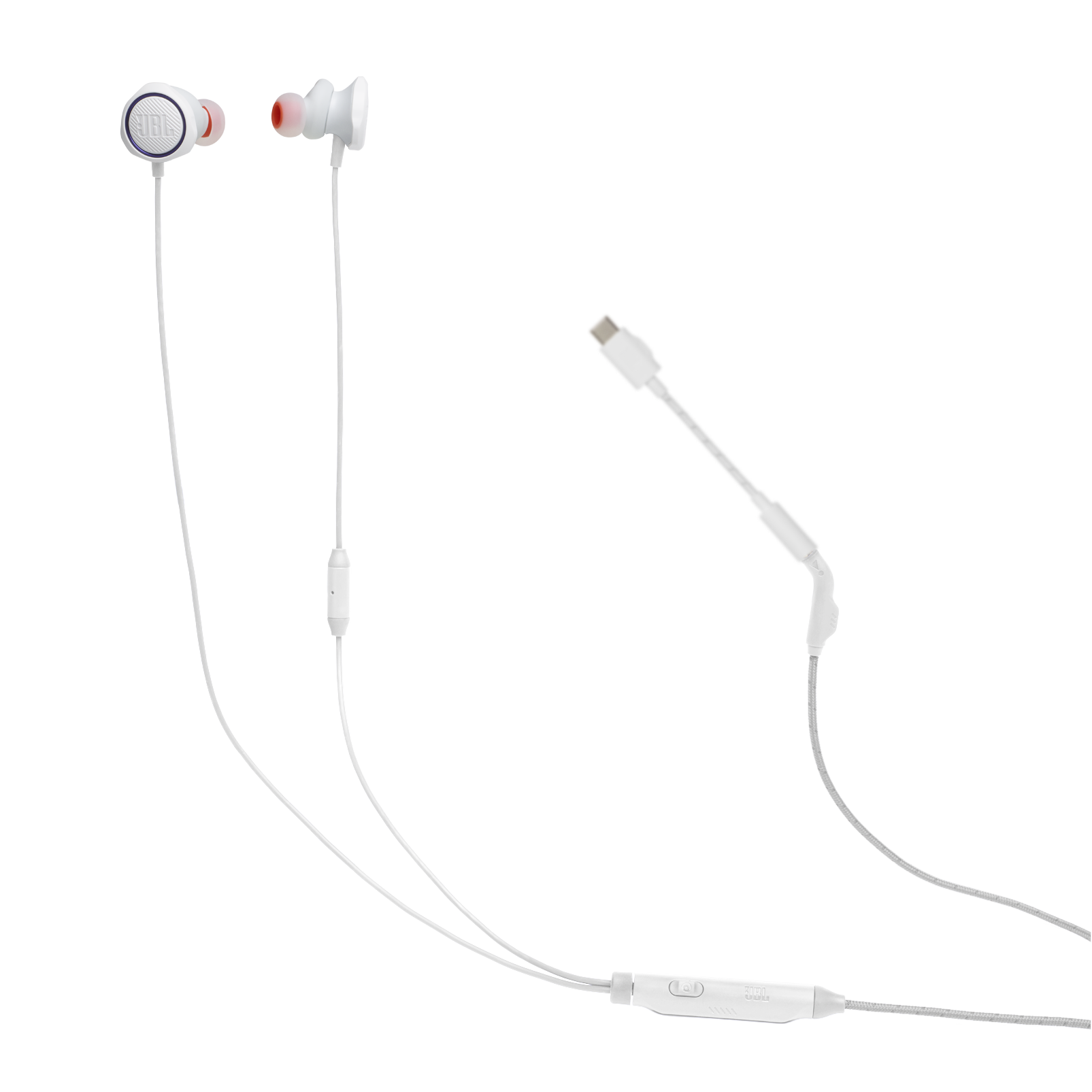 JBL - Headphones - Gaming Quantum 50 C White - Imagen 2