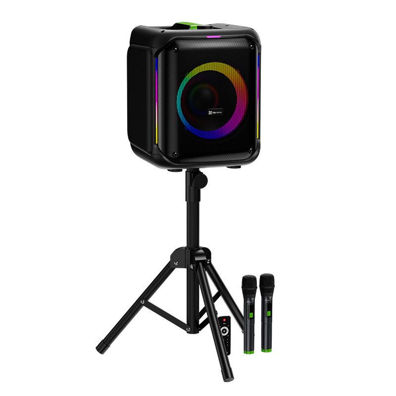Klip Xtreme - Speaker system - Black - tripod with 2 mics