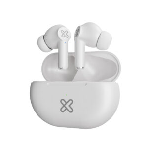 Klip Xtreme - True wireless earphones - Para Phone / Para Portable electronics / Para Tablet - Wireless - 17Hrs IPX White