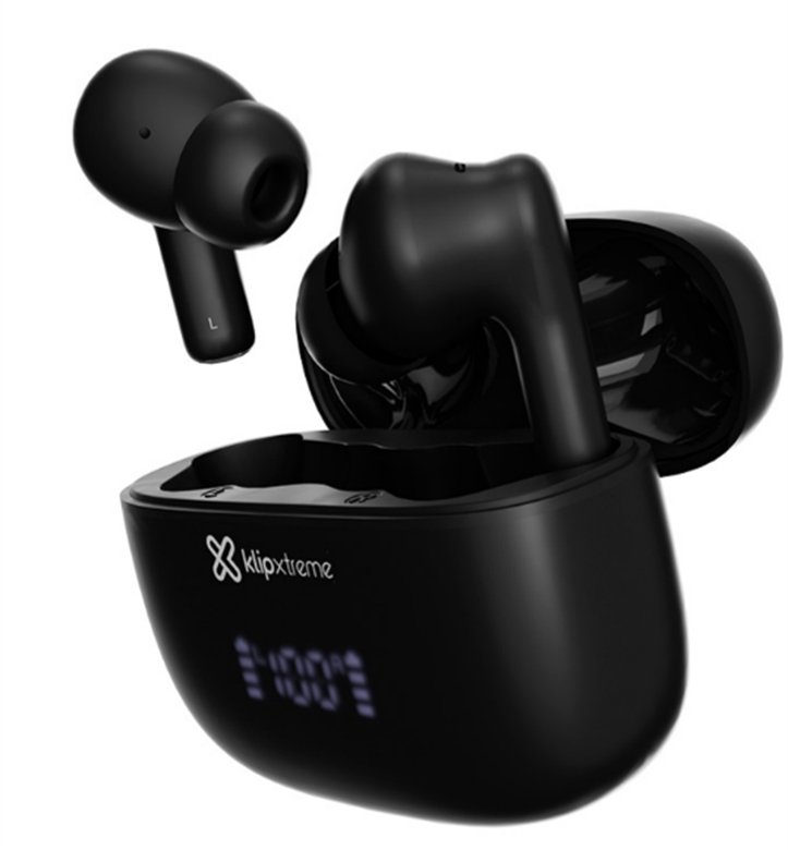 Klip Xtreme - True wireless earphones - Para Phone / Para Portable electronics / Para Tablet - Wireless - 26Hrs Hybdrid ANC Black - Imagen 2