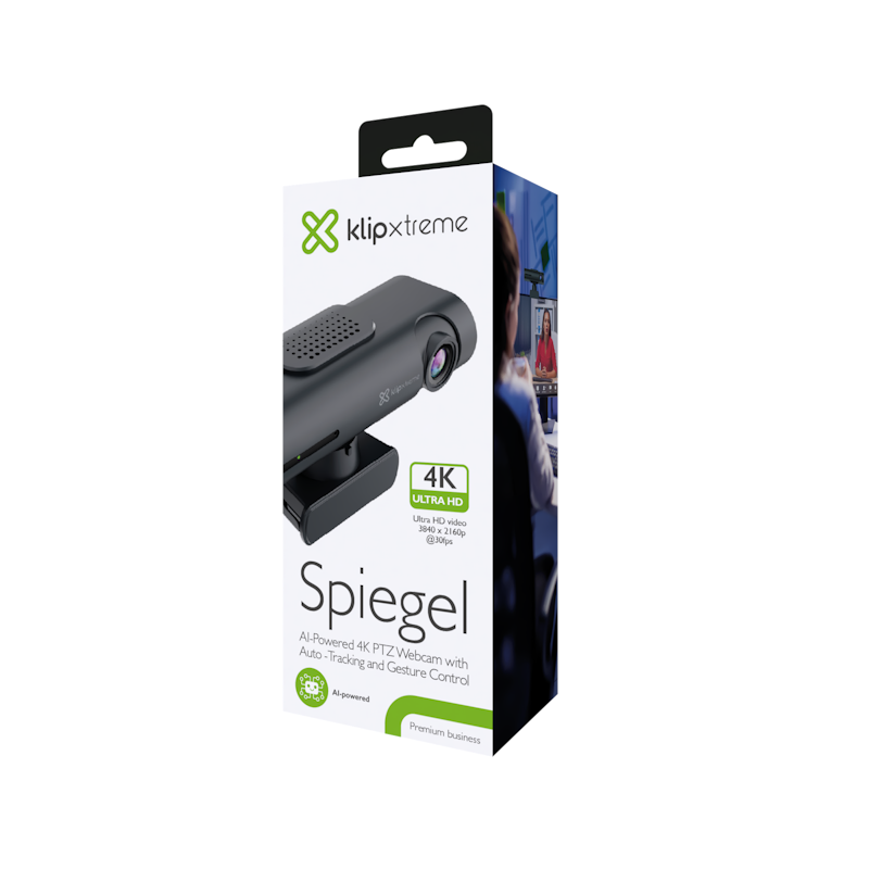 Klip Xtreme - Web camera - USB - 3840 x 2160 - 4K IA tracking - Gesture - Imagen 3