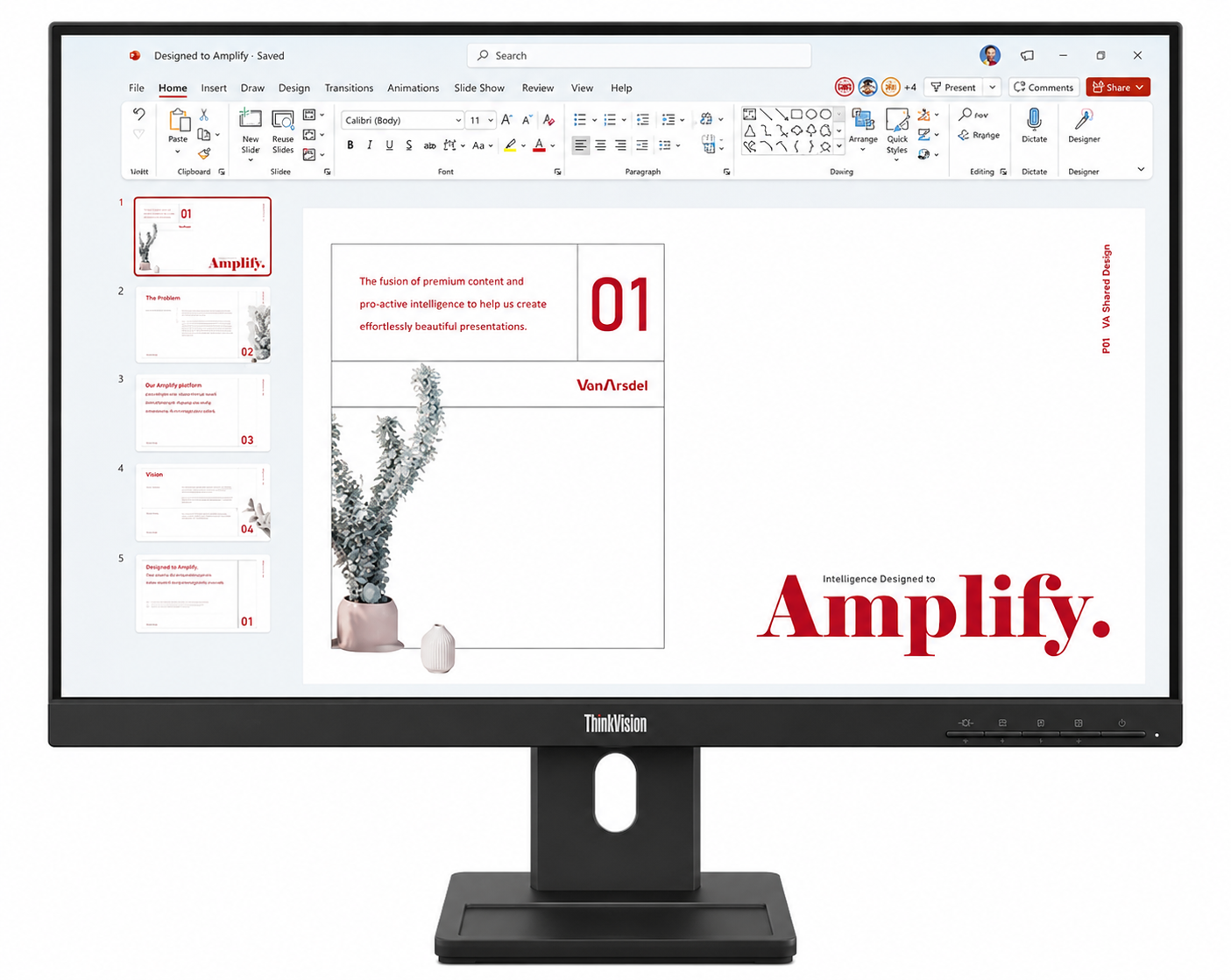 Lenovo ThinkVision E24-40 - 23.8" - 1920 x 1080 - DisplayPort / HDMI / VGA - 3-year limited warranty