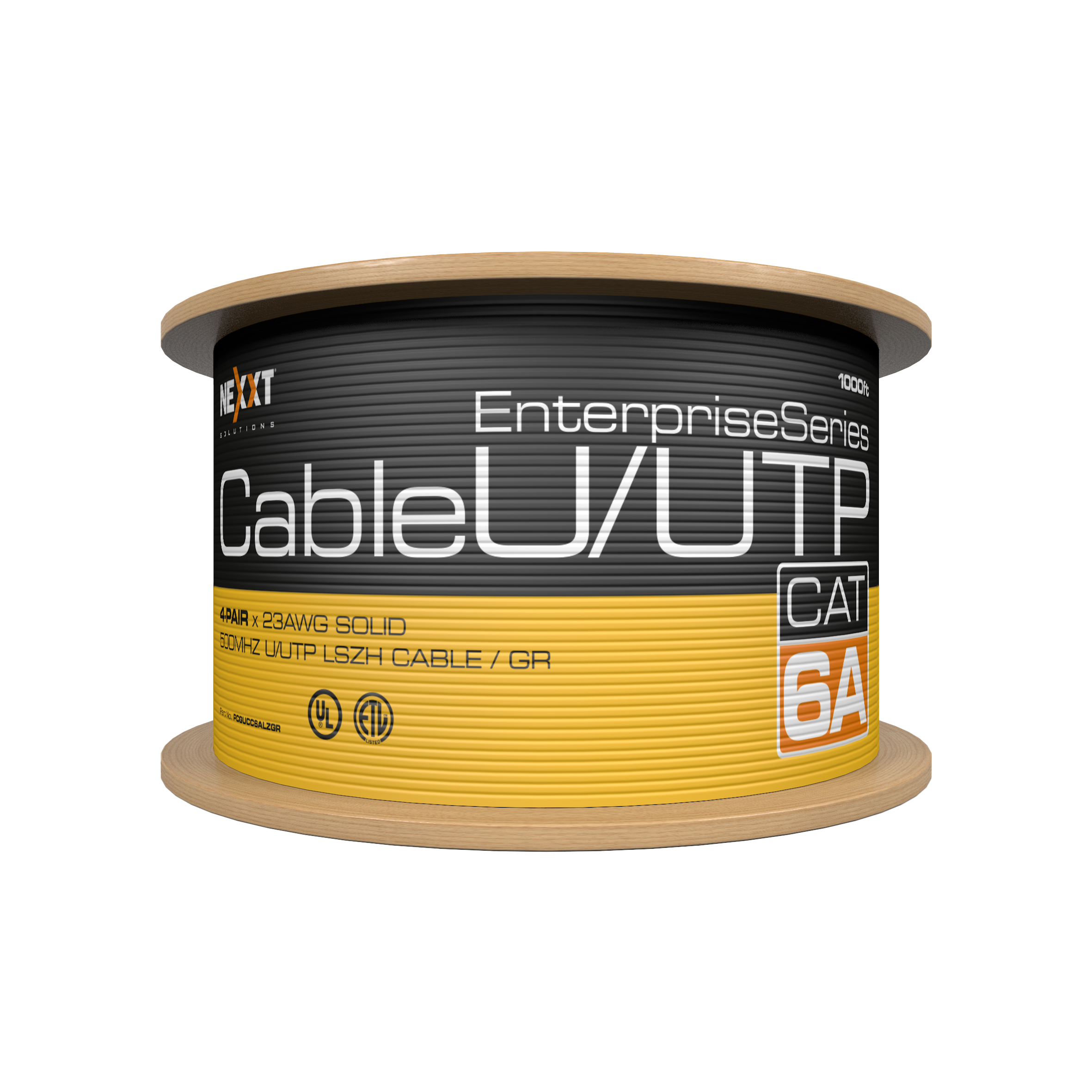 Nexxt Enterprise Cat6A U/UTP Cable 4P 23AWG LSZH 305m BL PCGUCC6ALZGR