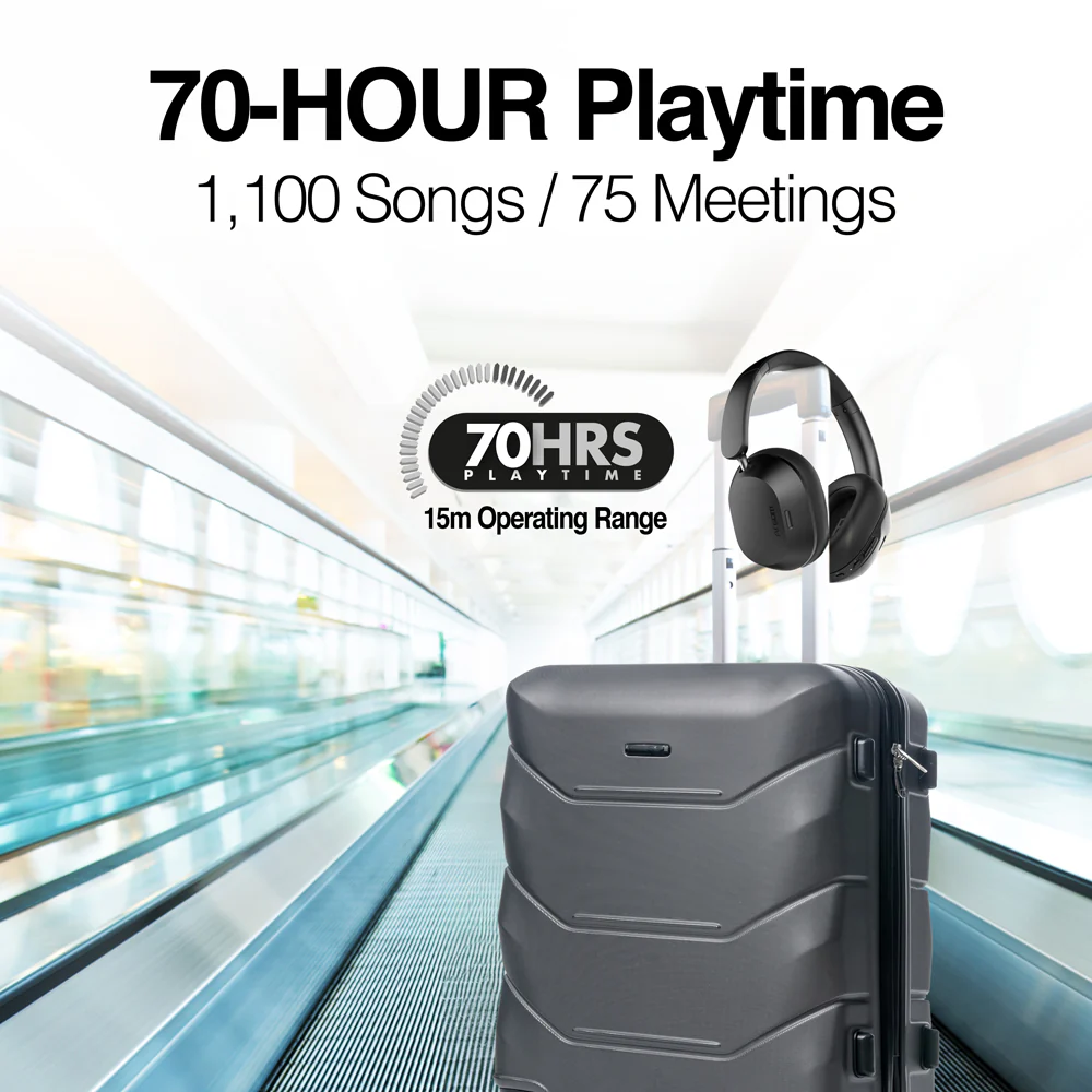 ULTIMATE SOUND SPATIAL - HYBRID Noise Cancellation & Spatial Audio Wireless Headphones - Multi-Point Connection - Hi-Definition Acoustics - Imagen 3