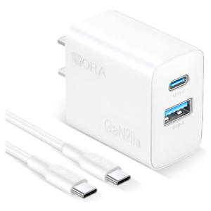 Cargador de pared 1Hora 20w con cable tipo C 3A