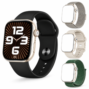 ArgomTech SKEIWATCH S40 – Smartwatch TFT 2.01″ Beige con 4 Correas Intercambiables – ARG-WT-6040BG