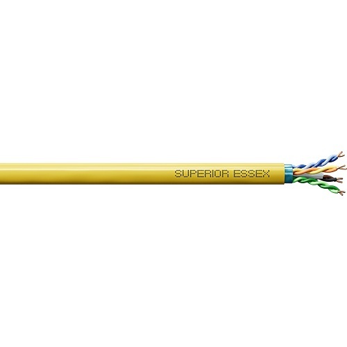 COPPER CABLE 4PR X 23 AWG 10GAIN CATEGORY 6A CMR AMARILLO 1,000FT REEL