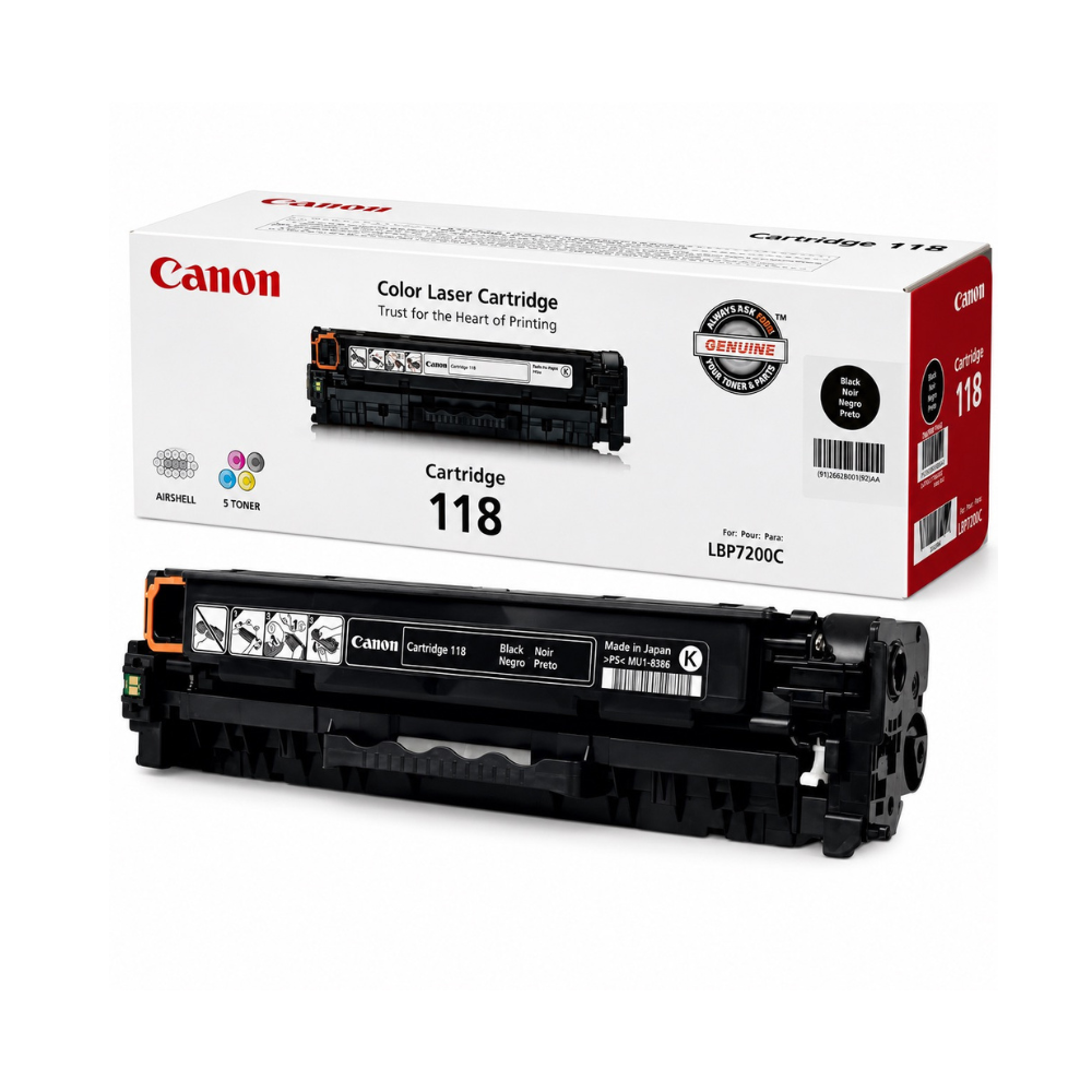CARTUCHO DE TONER TODO EN UNO NEGRO 118 (2PCS)