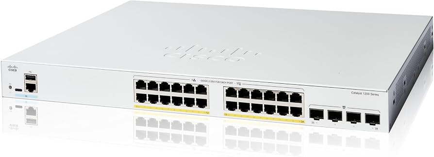 CISCO CATALYST 1200 24-PORT GE, FULL POE, 4X1G SFP