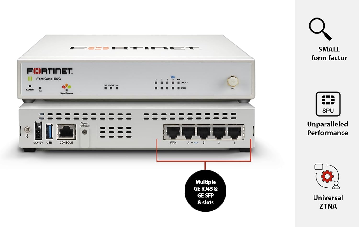 FORTIGATE-50G HARDWARE PLUS 1 YEAR FORTICARE PREMIUM AND FORTIGUARD UNIFIED THREAT PROTECTION (UTP) - Imagen 2