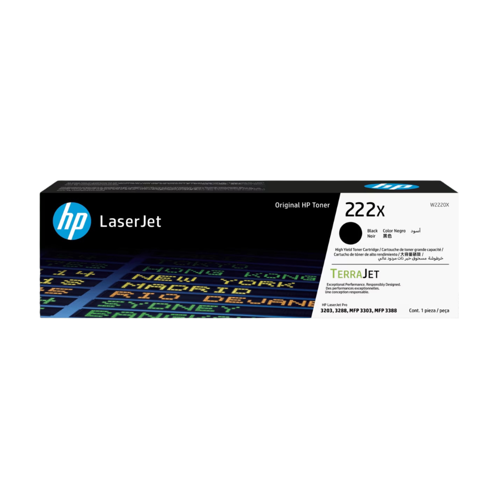 HP 222X BLACK ORIGINAL LASERJET TONER CARTRIDGE