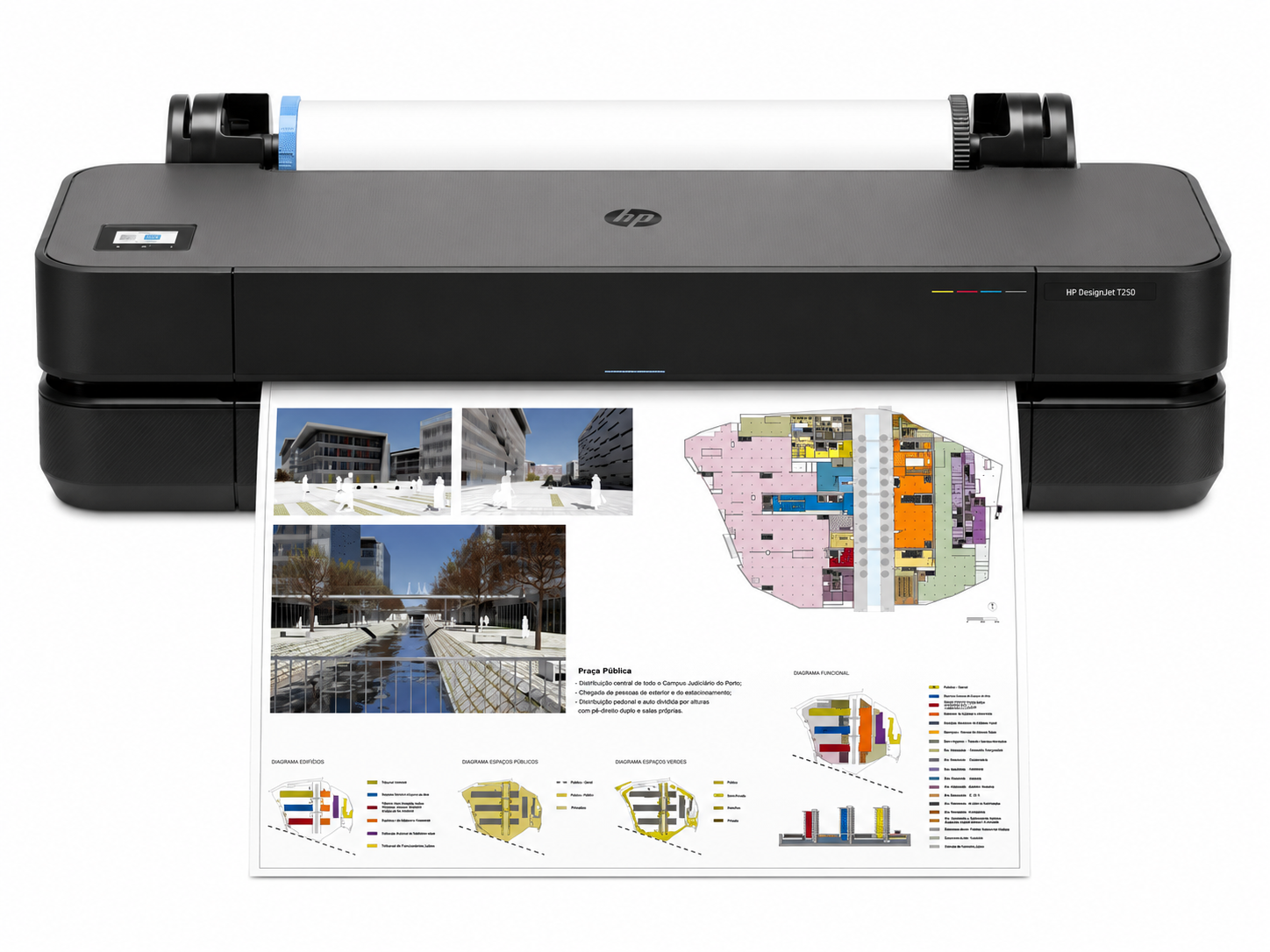 HP DesignJet T250 - 24IN e-Printers 110/220V EN SP - Imagen 2