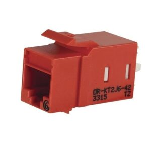 KEYSTONE CAT6A JACK ROJO