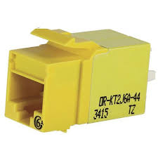 KEYSTON CAT6A JACK AMARILLO