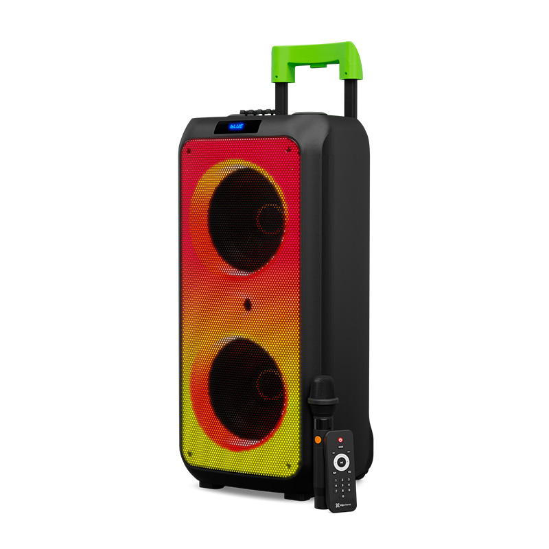 Klip Xtreme - Speaker system - Black - 10inch - Flame Led - Portable