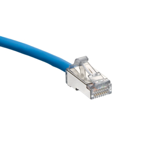 LEVITON PATCH CORD 50' CAT6A AZUL DIAMETRO REDUCIDO UTP/SHIELD