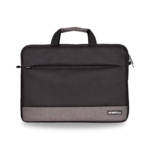 Maletín Essential para Laptop 15.6" - Compartimento exterior con cierre - Negro con Gris