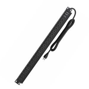 PDU, 48" VERT, 18 FRONT AC OUTLETS W/15FT CORD, METAL