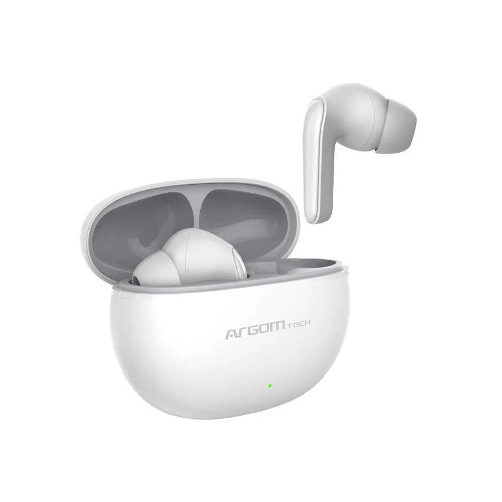 SKEIPODS E21 - ACTIVE Noise Canceling- 2C FAST Charging - Multi-Point Connection - Quad Microphones - 28H - Low Latency Gaming Mode - IPX5 Water Resistant -Type-C / White - Imagen 2