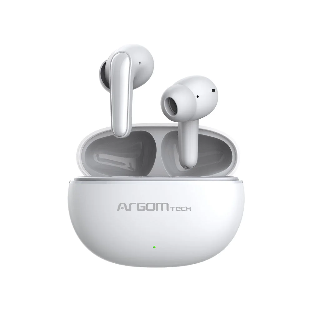 SKEIPODS E21 - ACTIVE Noise Canceling- 2C FAST Charging - Multi-Point Connection - Quad Microphones - 28H - Low Latency Gaming Mode - IPX5 Water Resistant -Type-C / White