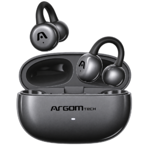 SKEIPODS E40- OPEN-EAR Clip-On Design for Total Awareness - ENC Noise Canceling- 2C FAST Charging - 25H Battery Life - Sport-Ready: IPX4 Water Resistant - Secure & Comfortable: Ultra-Soft Silicone Hoo