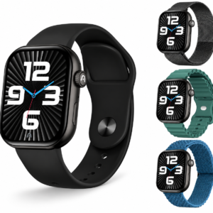 SKEIWATCH S40 – Smartwatch 2.01″ TFT con IA, ChatGPT Integrado, IP67 y 4 Correas – Negro