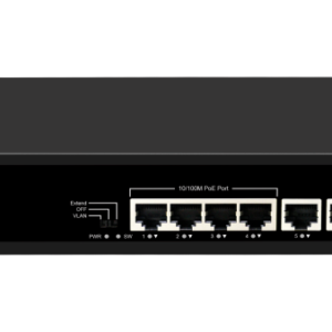 UNIVIEW SWITCH 6×100MBPS NETWORK PORTS (RJ45), INCLUDING 4 POE PORTS 60W