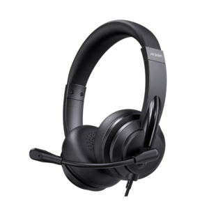 WorkPro 260 / Built for Business Wired Headset - Rotating ENC Noise-canceling Microphone - Dual Connectivity: Type-C & USB-A - Plug & Play Operation - Braided Cable with In-Line Controls - Super Lig