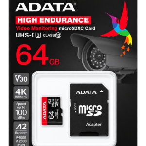 ADATA microSDXC/SDHC UHS-I de alta resistencia para cámaras de vigilancia