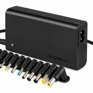 ARGOMTECH ADAPTADOR UNIVERSAL SLIM PARA PORTÁTIL 90W AUTO-SENSING USB 12 PUNTAS ARG-AC-0097