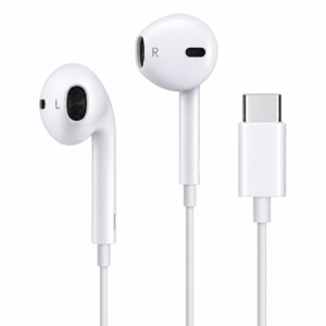 Audífonos EarPods Alámbricos con Conector USB-C y Micrófono – Blanco