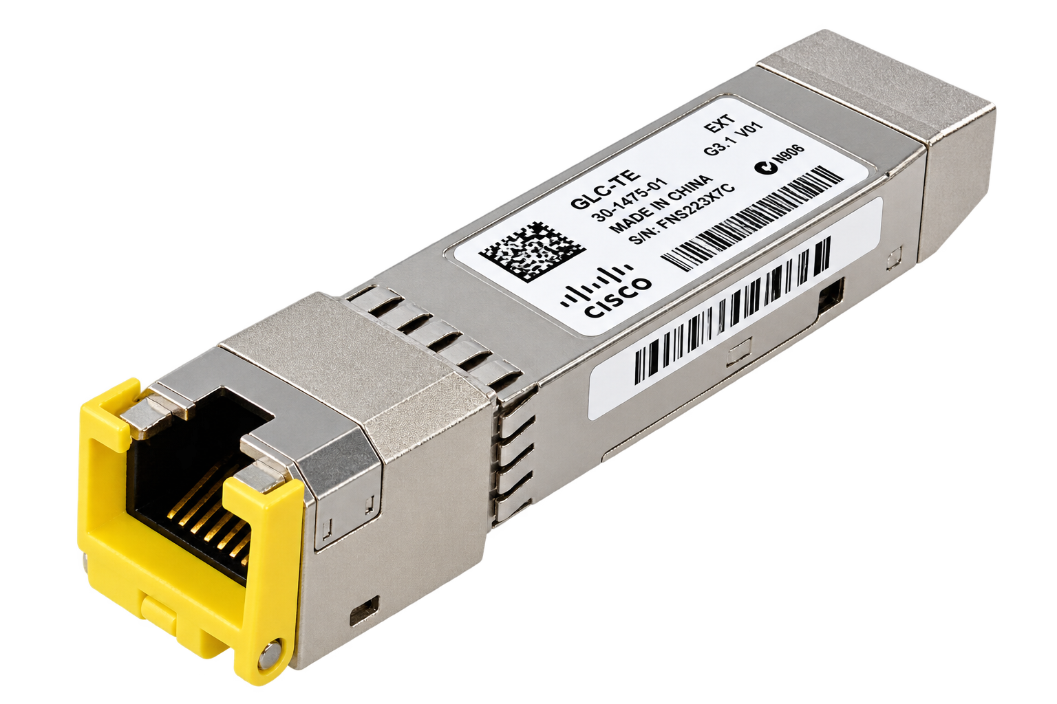 CISCO MÓDULO TRANSCEPTOR SFP 1000BASE-T 1GBPS RJ45 GLC-TE